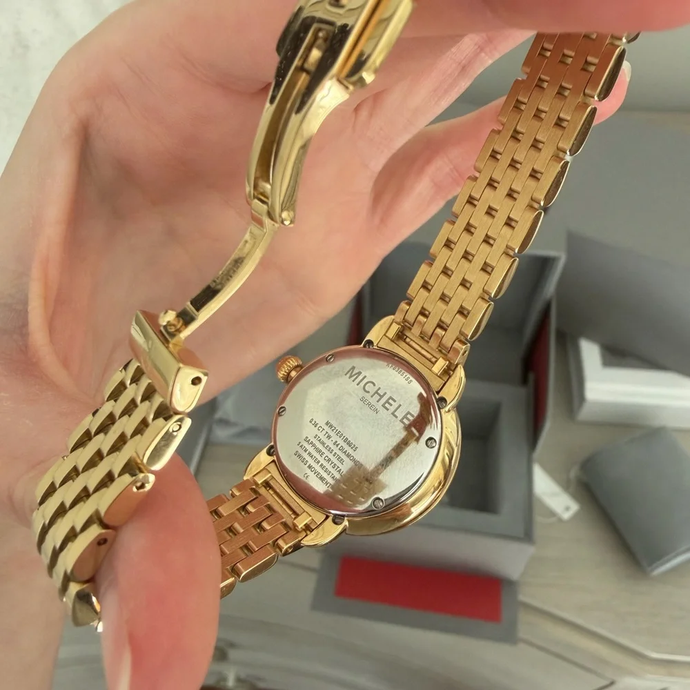 Michele Serein 28MM Gold Diamond Watch - Picture 7 of 10